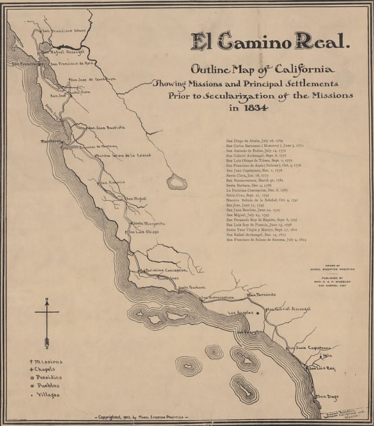 The California El Camino Real in June